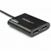 DisplayPort kábel USB 3.0 Startech USB32DP24K60 Fekete