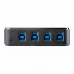 Hub USB Startech HBS304A24A           Noir 5 Gbit/s