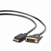 Adapter DisplayPort auf DVI GEMBIRD 8716309078931 1080 px 1,8 m Schwarz 1,8 m