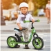 Kinderfiets Skids Control Groen Staal Voetensteun