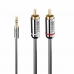 Kabel Audio Jack (3,5 mm) naar 2 RCA LINDY 35333