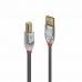 Kábel Micro USB LINDY 36643 3 m Čierna Sivá (1 kusov)