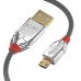 Kábel Micro USB LINDY 36651 Szürke
