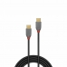 Kábel USB C LINDY 36872 2 m Fekete Szürke