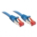 UTP категория 6 твърд мрежови кабел LINDY 47717 Син 1 m