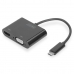 USB C-VGA/HDMI Adapter Digitus DA-70858