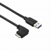 Kabel USB naar micro-USB Startech USB3AU50CMLS 0,5 m Zwart