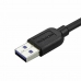 Kabel USB naar micro-USB Startech USB3AU50CMLS 0,5 m Zwart