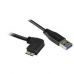 USB kabel za micro USB Startech USB3AU1MRS Črna