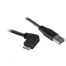 USB-kaapeli - micro-USB Startech USB3AU1MRS Musta