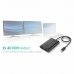 Cable USB-C a HDMI i-Tec C31DUAL Negro 4K Ultra HD