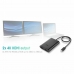 USB-C - HDMI Kábel i-Tec C31DUAL Fekete 4K Ultra HD
