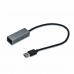 Adaptador USB a Ethernet i-Tec U3METALGLAN Negro