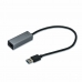 Adaptador USB para Ethernet i-Tec U3METALGLAN Preto