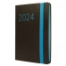 Agenda Finocam Flexi 2024 Preto 11,8 x 16,8 cm