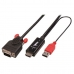 HDMI - VGA adapteris LINDY Juoda 2 m