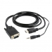 Adaptador VGA para HDMI com Áudio GEMBIRD A-HDMI-VGA-03-10 Preto 3 m