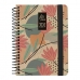 Agenda Grafoplas Nature Castanho 2024 Bloemen A6 10 x 15 cm