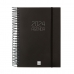 Diary Finocam Opaque 2024 Black A5 15,5 x 21,2 cm