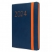 Dagbok Finocam Flexi 2024 Blå 11,8 x 16,8 cm