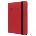 Päevik Finocam Flexi 2024 Punane 11,8 x 16,8 cm