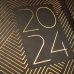 Agenda Finocam Dynamic Casual Trendy 2024 Zwart Gouden A5 14 x 20,4 cm