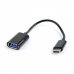 Adaptateur USB C vers USB GEMBIRD A-OTG-CMAF2-01 Noir 20 cm 200 cm