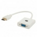 Adapter HDMI naar VGA Savio CL-27B Wit