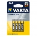 Baterii Varta Superlife AAA 1,5 V (4 Unități)