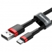 USB A zu USB-C-Kabel Baseus Cafule Schwarz 2 m