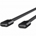 Thunderbolt 3 cable Belkin F2CD084BT0.8MBK 80 cm Black 0,8 m
