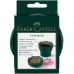 Pahar Faber-Castell Clic & Go Pliabil Verde inchis 6 Piese