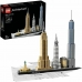 Byggesett Lego Architecture 21028 New York Flerfarget 600 Deler