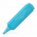 Fluorescent Marker Faber-Castell P Textliner 1546 Pastel Blue (10 Units)