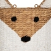 koš Fox Bílý Černý Béžový Přírodní vlákno 30 x 11 x 33 cm