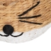 Mand Kat Wit Zwart Beige Natuurlijke Vezel 41 x 41 x 38 cm