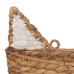 Kurv Ræv Hvid Sort Beige Naturlig fiber 30 x 11 x 33 cm