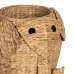 Kurv Elefant Sort Beige Naturlig fiber 38 x 38 x 42 cm