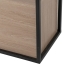 Console Zwart Natuurlijk Ijzer Hout MDF 122,5 x 22,5 x 75 cm