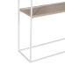 Console Bianco Naturale Cristallo Ferro Legno MDF 120 x 30 x 75 cm