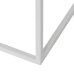 Консоль Белый Натуральный Стеклянный Железо Деревянный MDF 120 x 30 x 75 cm