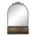 Zidno ogledalo zlatan Kristal Željezo 47 x 17,5 x 53 cm