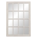 Specchio da parete Bianco Legno Cristallo Legno di paulownia Finestra 70 x 3,5 x 100 cm