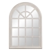 Specchio da parete Bianco Cristallo Legno di paulownia Finestra 73,7 x 3,6 x 104 cm