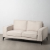 Sofa Schwarz Creme Nylon Polyester 175 x 86 x 81 cm