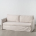 Sofa Beige Polyester Leinen 210 x 93 x 95 cm