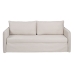 Sofa Beige Polyester Leinen 210 x 93 x 95 cm