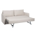 Sofa Beige Polyester Lin 210 x 93 x 95 cm