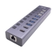 Hub USB i-Tec CACHARGEHUB9LAN Grigio