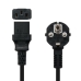 Power Cord NANOCABLE CPU Black 2 m